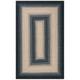 SAFAVIEH Braided Neville Colored Bordered Area Rug Black/Grey 3 x 5 Oval