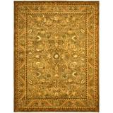 SAFAVIEH Antiquity Carmella Floral Bordered Wool Area Rug Olive/Gold 8 3 x 11