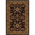 SAFAVIEH Classic Karolina Floral Bordered Wool Area Rug Dark Plum/Gold 4 x 6