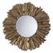 Uttermost Hemani Abstract Metal Sunburst Wall Mirror - 42.75 diam. in.