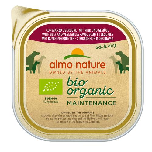 27 x 300 g Almo Nature BioOrganic Maintenance Bio Rind & Bio Gemüse Hund Nassfutter