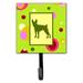 Caroline's Treasures Fox Terrier Leash Holder & Wall Hook Metal in Gray/Green | 6.25 H x 4.25 W x 0.65 D in | Wayfair CK1085SH4