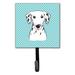 Caroline's Treasures Checkerboard Dalmatian Leash Holder & Wall Hook Metal in Blue/Gray | 6.25 H x 4.25 W x 0.65 D in | Wayfair BB1148SH4