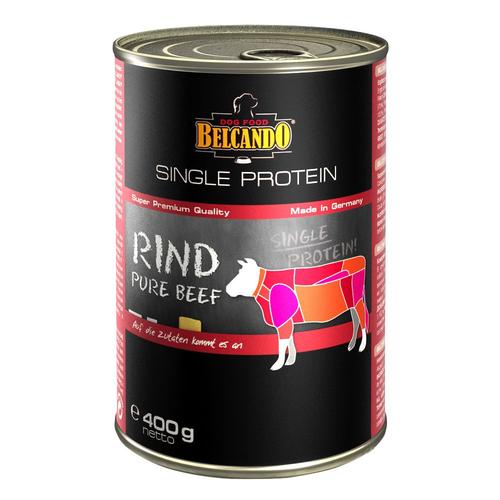 24 x 400g Single Protein Rind BELCANDO Hundefutter nass