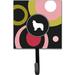 Caroline's Treasures Border Collie Leash Holder & Wall Hook Metal in Black | 6.25 H x 4.25 W x 0.65 D in | Wayfair KJ1119SH4