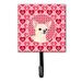 Caroline's Treasures Chihuahua Leash Holder & Key Hook Metal in Pink | 6.25 H x 4.25 W x 0.65 D in | Wayfair SS4472SH4