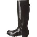 Hunter Women's Original Back Adjustable Gloss Tall Wellington Boots, Black (Black), 8 UK