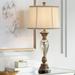 Barnes and Ivy Alsace 32 1/2" Bronze and Mercury Glass Table Lamp