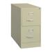 Hirsh 26.5 Deep 2 Drawer Letter Width Vertical File Cabinet Commercial Grade Putty