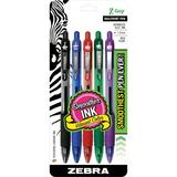 Z-Grip Retractable Ballpoint 1.0mm Assorted 5Pk