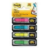 Post-It Arrow Flags Assorted Bright Colors .47 in. Wide 24/Dispenser 4 Dispensers/Pack