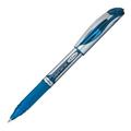 Pentel EnerGel Deluxe Liquid Gel Pens Medium Pen Point - 0.7 mm Pen Point Size - Refillable - Blue Gel-based Ink - Silver Barrel - 1 Each