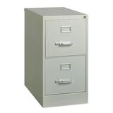 Hirsh 26.5 Deep 2 Drawer Letter Width Vertical File Cabinet Commercial Grade Gray