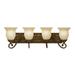 Aztec Transitional 4-light Bronze Bath/ Vanity