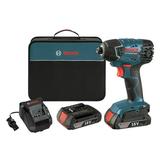 Restored Bosch 25618-02-RT 18V Lithium-Ion 1/4 in. Impact Driver w/ SlimPack Batteries (Refurbished)