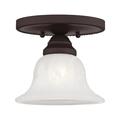 Livex Lighting - Edgemont - 1 Light Flush Mount in Traditional Style - 7 Inches