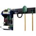 Wall Control Pegboard Garden Tool Board Organizer with Black Pegboard and Blue Accessories