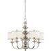 60/4735-Nuvo Lighting-Candice-Five Light Chandelier-28 Inches Wide by 24.5 Inches High -Traditional Installation
