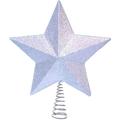 Kurt Adler Star Tree Topper Plastic in Blue/Gray | 13.5 H x 11.75 W x 15 D in | Wayfair S4331