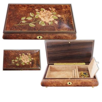 Dunkle-Schmuckschatulle mit exquisiter Spieluhr-Melodie Image