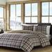 Eddie Bauer Port Gamble Indigo Cotton Farmhouse/Country Duvet Cover Set Flannel/Cotton in Blue/Green/Navy | King | Wayfair 210690