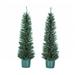 Kurt Adler 5' Green Pine Artificial Christmas Tree w/ 100 White Lights in Green/White | 60 H x 12.7 W in | Wayfair TR2329