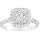 Ladies Ring -925 Sterling Silver Dazzling Round-Cut Simulated Diamond A Stunning Wedding Engagement Bridal Ring N