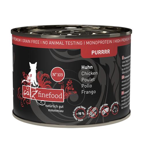 6x200/190g Purrrr Huhn catz finefood Katzenfutter nass