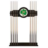 Black Notre Dame Fighting Irish Shamrock Eight Stick Pool Cue Rack