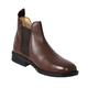 Mens Brown Roamers Leather Chelsea Boots Cushioned leather lining Brown Leather Mens UK 8 / EU 42