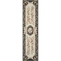 SAFAVIEH Chelsea Elinor Rooster Novelty Wool Runner Rug Ivory/Black 3 x 12