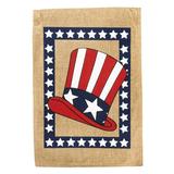 Evergreen Enterprises, Inc Uncle Sam Hat Vertical Flag in Blue/Red/White | 44 H x 28 W in | Wayfair 13B3257