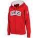 Women's Stadium Athletic Cardinal Wisconsin Badgers Arched Name Full-Zip Hoodie