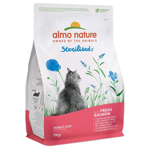 2x2kg Almo Nature Holistic Sterilised Rind&Lachs Katzenfutter