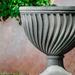 Campania International Quadrille Cast Stone Urn Planter Concrete | 28.75 H x 25.5 W x 25.5 D in | Wayfair P-698-FN