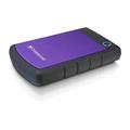 Transcend 2 TB Rugged Portable Hard Drive - Shock Resistant USB 3.1 Gen 1 StoreJet Purple - TS2TSJ25H3P