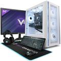 Vibox IV-22 Gaming PC - 24" Monitor Bundle - 8 Core i7 Intel 11700F Processor - Nvidia GTX 1650 4GB Graphics Card - 16GB RAM - 1TB NVMe SSD - Windows 11 - WiFi