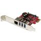 StarTech.com 3 Port PCI Express USB 3.0 Card + Gigabit Ethernet - Fits Standard & Low-Profile PCs - UASP Supported - Optional SATA Power (PEXUSB3S3GE)