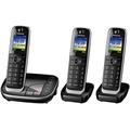 Panasonic KX-TGJ323EB Trio Handset Cordless Home Phone with Nuisance Call Blocker and LCD Colour Display - Black