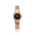 Sekonda Women's Quartz Watch with Black Dial Analogue Display and Rose Gold Bracelet 2200.27