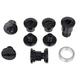 Campagnolo FC-AT300 Chainring Bolt Set, Black, Full Set