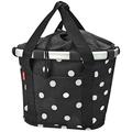 KlickFix women's bike basket, Womens, Lenkerkorb Bikebasket, Black Dots