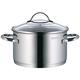 WMF High Casserole Ø 20 cm Approx. 3.3L Provence Plus Pouring Rim Glass Lid Cromargan® Stainless Steel Polished Suitable for Induction Hobs Dishwasher-Safe