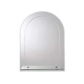 Croydex Fairfield Arch Mirror Shelf with Hang N Lock Fitting System, 600 x 450 x 120mm