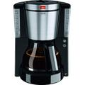 Melitta Look IV DeLuxe, 1011-06, Filter Coffee Machine with Glass Jug, Aroma Selector, Black/Brushed Steel