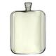 Finest Hand Made Victorian Shape, Pewter Slim Hip Flask 6oz, Flat Bottom