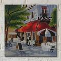 Fiesta Studios 'Cafe Berlotti' by Brent Heighton, 12x12 inches Decorative Ceramic Tile