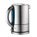 Dualit Architect Kettle | 1.5 L 2.3 KW Stainless Steel | Rapid Boil and Patented Pure Pour Non-Drip Spout | Measuring Window with Cup Level Indicators | CJK1, Black Trim Brushed Body