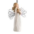 Willow Tree Angel of Friendship Ornament, sculpted hand-painted figure