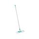 Leifheit Profi XL Micro Fibre Mop, Deluxe 42 cm Large Flat Mop Head, Floor Mop with Universal Joint for Easy Steering, Turquoise